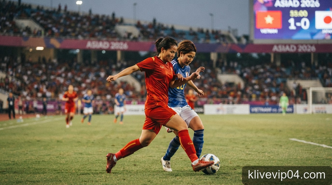 Trực tiếp bóng đá nữ ASIAD 2026: Việt Nam vs Nhật Bản - Thử thách cực đại